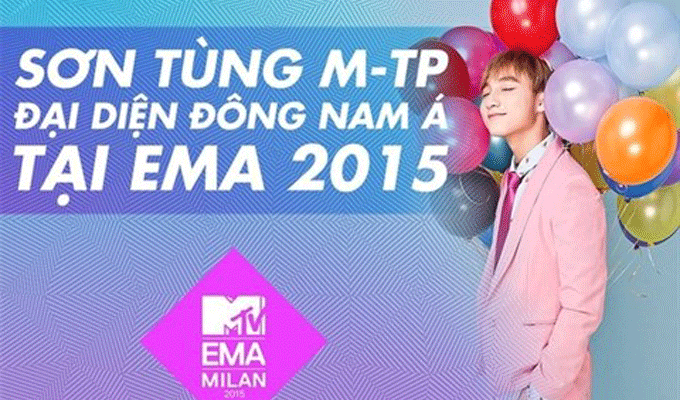 Son Tùng M-TP représentera l’Asie du Sud-Est aux EMA 2015