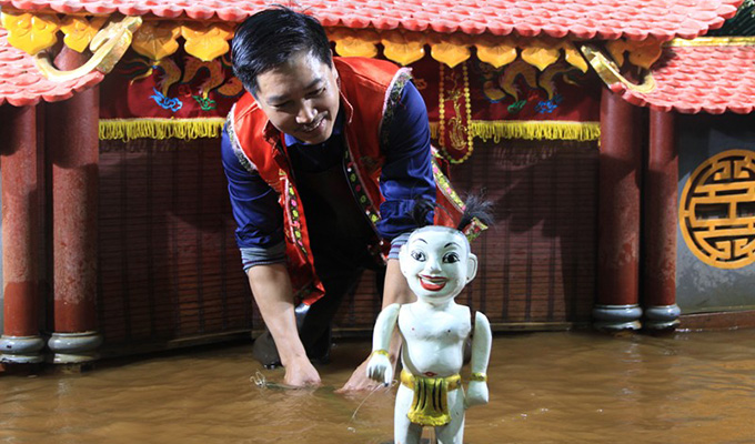 Les marionnettes sur l’eau présentées en République de Corée