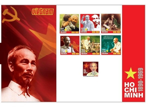 Émission de timbres sur le Président Hô Chi Minh au Sri Lanka