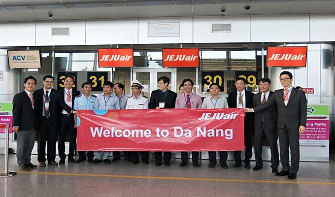 Korean Airline flies from Seoul to Da Nang