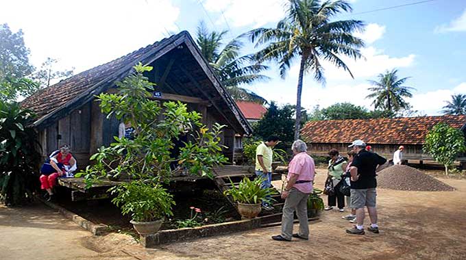 A village of Ede people outside Buon Ma Thuot City