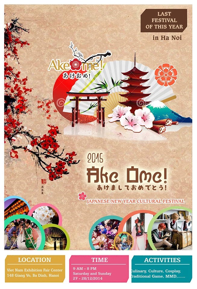Lễ hội văn hóa Nhật Bản chào năm mới 2015 - AKEOME! 2015