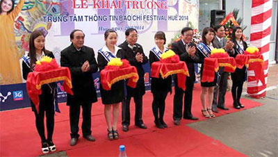 Hue Festival 2014 media centre opens 