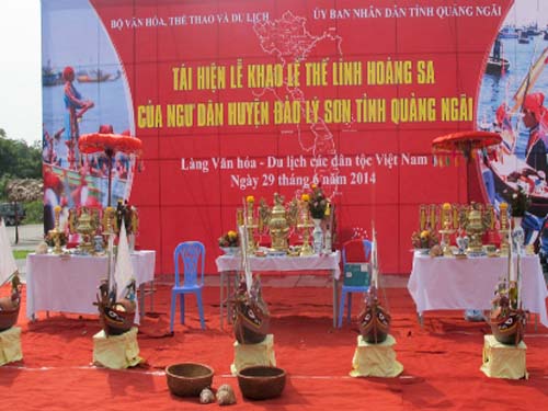 Lần đầu tiên tái hiện “Lễ khao lề thế lính Hoàng Sa” tại Hà Nội