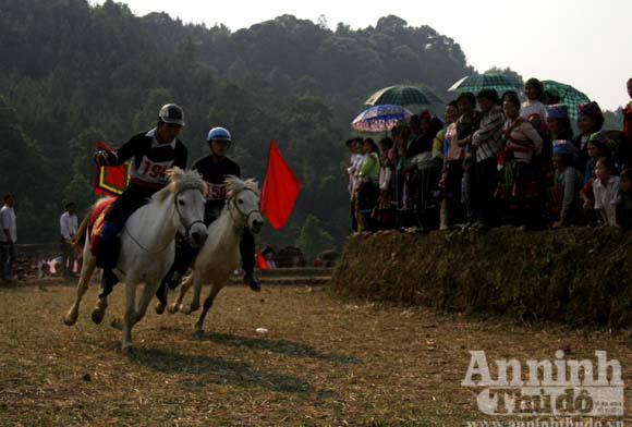 Tái hiện hội đua ngựa của đồng bào Mông tại Hà Nội 