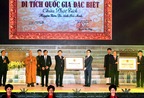Bắc Ninh đón nhận Bằng xếp hạng di tích quốc gia đặc biệt