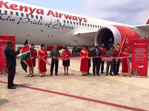 Kenya Airways launches first direct flight to Viet Nam