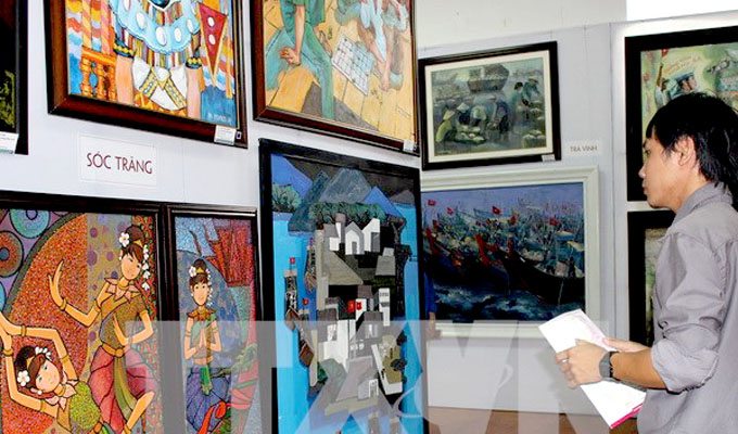 Ouverture de la 20e exposition des beaux-arts du Delta du Mékong