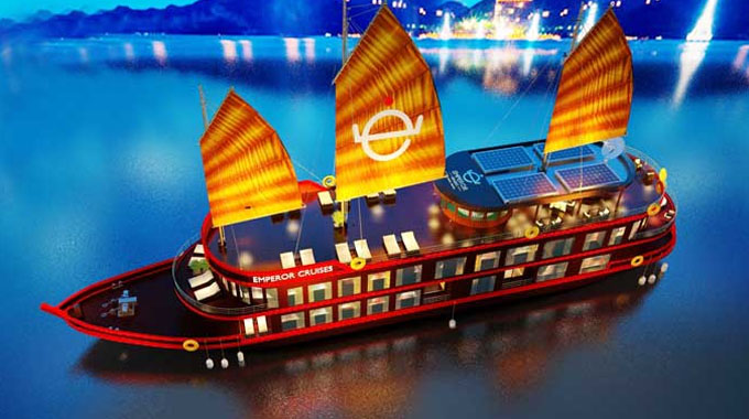 Emperor Cruises giới thiệu du thuyền thứ 2 phong cách Bảo Đại trên vịnh Bái Tử Long (Quảng Ninh)