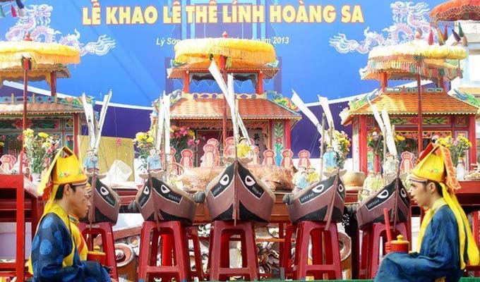 Linh thiêng lễ khao lề thế lính Hoàng Sa ở huyện đảo Lý Sơn