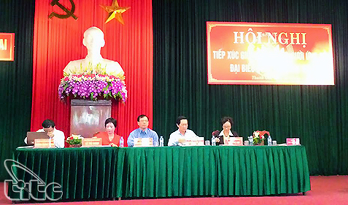 Phó Tổng cục trưởng TCDL Nguyễn Quốc Hưng tiếp xúc cử tri tại đơn vị bầu cử số 7 – Hà Nội