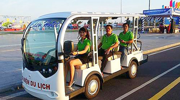 Electric vehicles to promote tourism in Quang Binh
