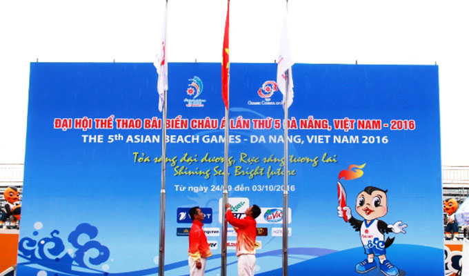 Lễ Thượng cờ Đại hội Thể thao Bãi biển châu Á lần thứ 5