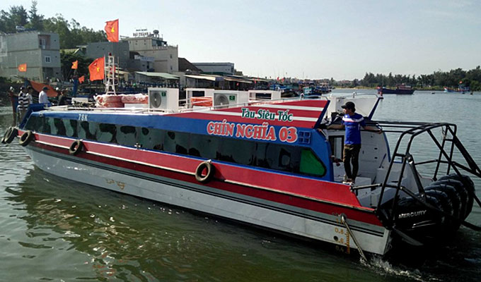 High-speed boat to Ly Son reduces to 25 minutes
