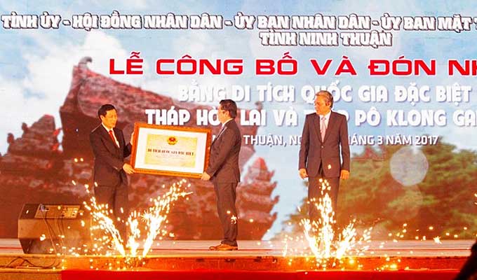 Cham towers in Ninh Thuan recognised as special national relics