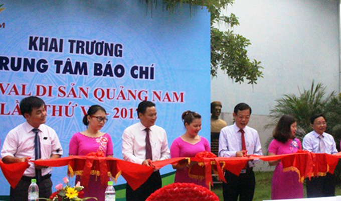 Quảng Nam: Khai trương Trung tâm Báo chí phục vụ Festival Di sản lần thứ 6 năm 2017