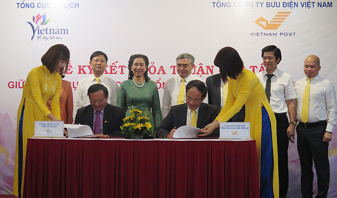 Tổng cục Du lịch ký kết hợp tác với Tổng Công ty Bưu điện Việt Nam