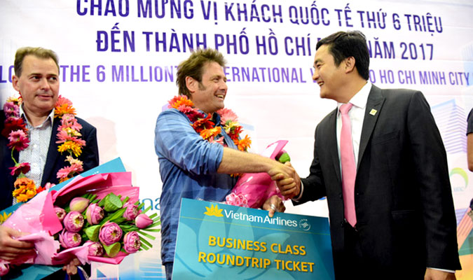 HCM City welcomes six millionth int’l visitor in 2017