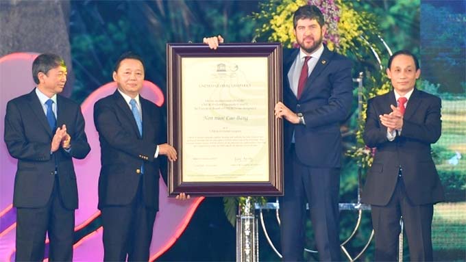 Non Nuoc Cao Bang Geopark receives UNESCO title