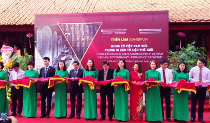 Khai mạc triển lãm Khoa cử Việt Nam xưa trong Di sản tư liệu thế giới