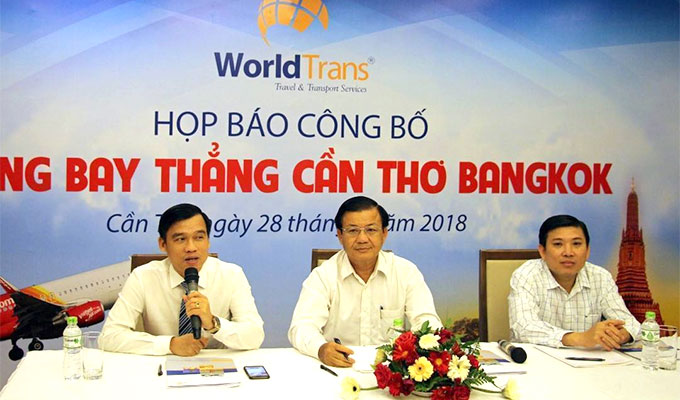 WorldTrans launches Can Tho – Bangkok direct flights for 2018