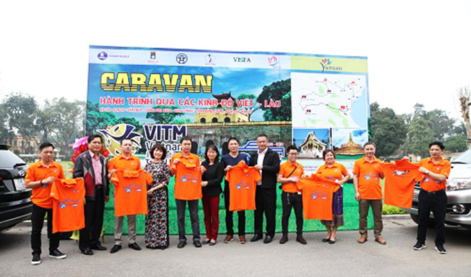 Lancement du circuit-caravane «Parcours à travers les capitales vietnamiennes et laotiennes»