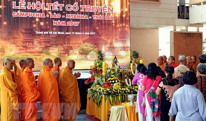 Célébration du Nouvel An traditionnel des pays d'Asie du Sud-Est à Hô Chi Minh-Ville