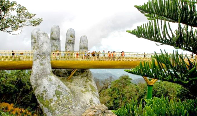 In the hands of the gods: Viet Nam's Golden Bridge goes viral