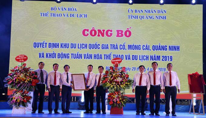 Trà Cổ, Quảng Ninh được công nhận là khu du lịch quốc gia