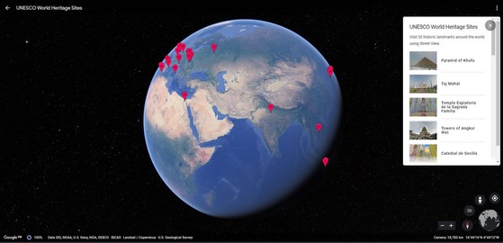 Cách đi du lịch khắp thế giới nhờ Google Earth