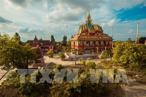 Khmer culture at Xiem Can pagoda