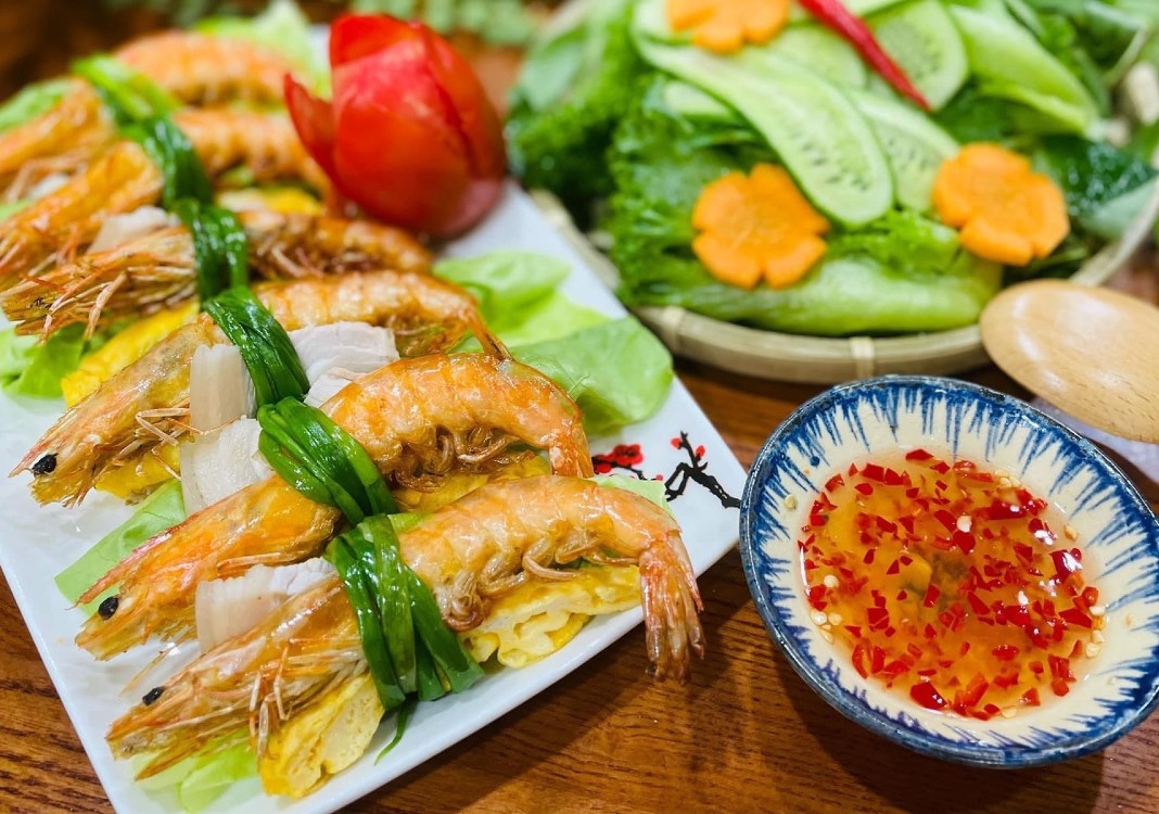 A typical Vietnamese shrimp dish