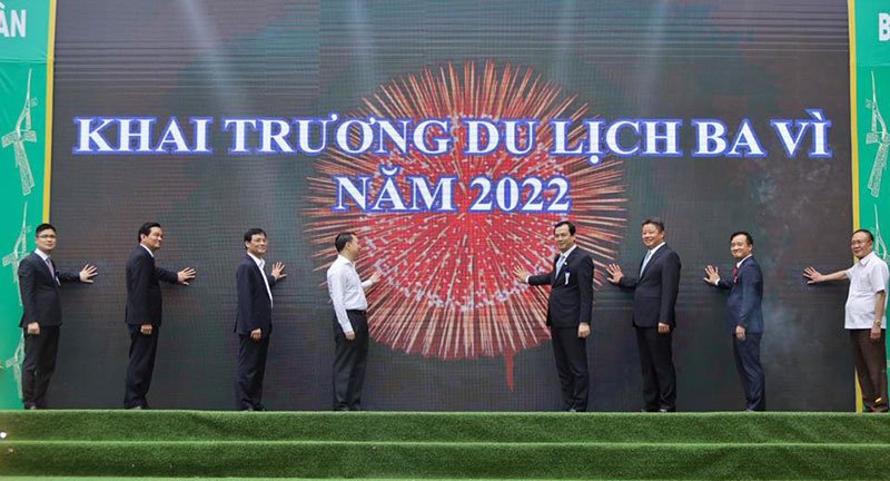 Tổng cục trưởng Nguyễn Trùng Khánh dự lễ khai trương Du lịch Ba Vì năm 2022 “Trải nghiệm xanh, an toàn”