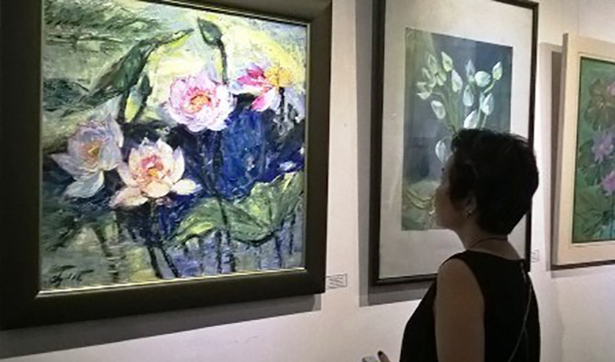 Vernissage de l’exposition de peinture ‘’Lotus’’ à Ha Noi
