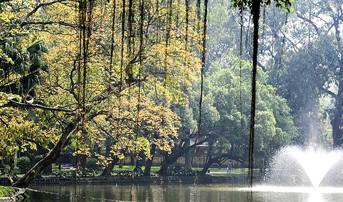 Indulging in autumn beauty at Ha Noi parks