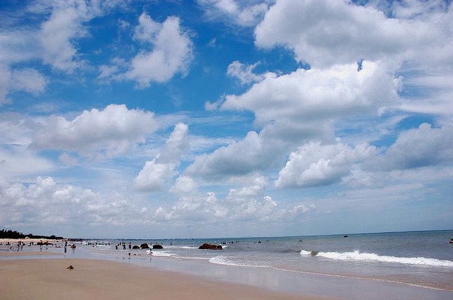 La plage de Phuoc Hai avant le rush 