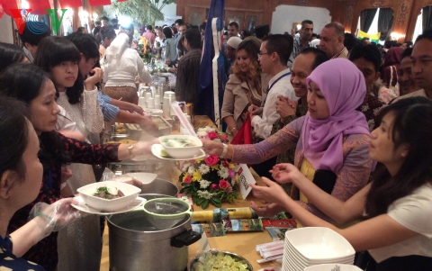 Stand vietnamien à la Journée de la cuisine de l’ASEAN en Egypte