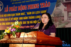 Ha Noi Department of Culture, Sports and Tourism launching ''Hanoians warmly welcome guests'' and ''Green Tourism Year''