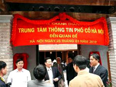 Hanoi old quarter information centre opens 