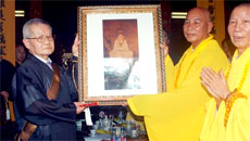 Antique Buddha picture returned