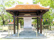 Stone stele restored at Hue Royal College 