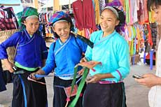 Colorful market day of Nam Dan