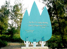 Un tableau en céramique bientôt au Cap Sa Vi, Quang Ninh 