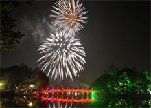 Les feux d'artifice  illumineront Hanoi le 10 octobre