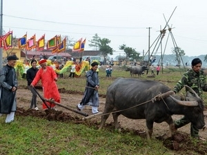 Le président Truong Tan Sang à la fête des Labours à Doi Son