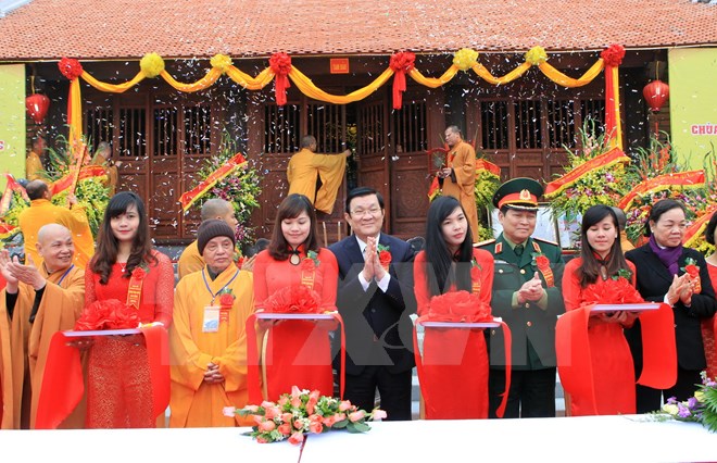  Inauguration d'une pagode et d'un complexe touristique à Ban Gioc 