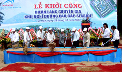 Phú Yên: Khởi công xây dựng làng chuyên gia, khu nghỉ dưỡng cao cấp Seaside