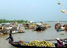 Chợ nổi Trà Ôn - nét đẹp giao thương vùng sông nước