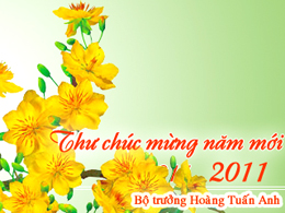 Thư Chúc mừng năm mới của Bộ trưởng Bộ VHTTDL Hoàng Tuấn Anh