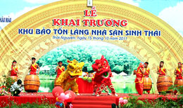 Khai trương Khu bảo tồn làng nhà sàn sinh thái tại Thái Nguyên